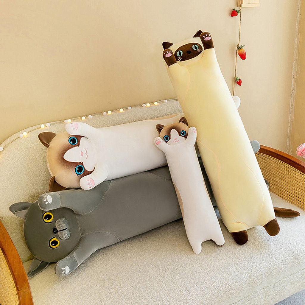 Lange süße Katze Stofftier Plüsch Stofftier Puppe Kissen Produktbild 4