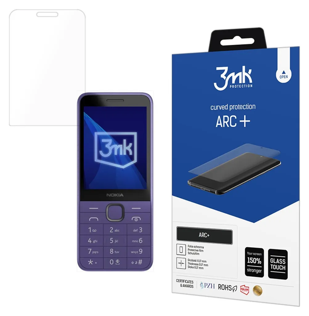 3mk Arc+ per Nokia 215 4G / 235 4G (2024) - Schermo Protetto