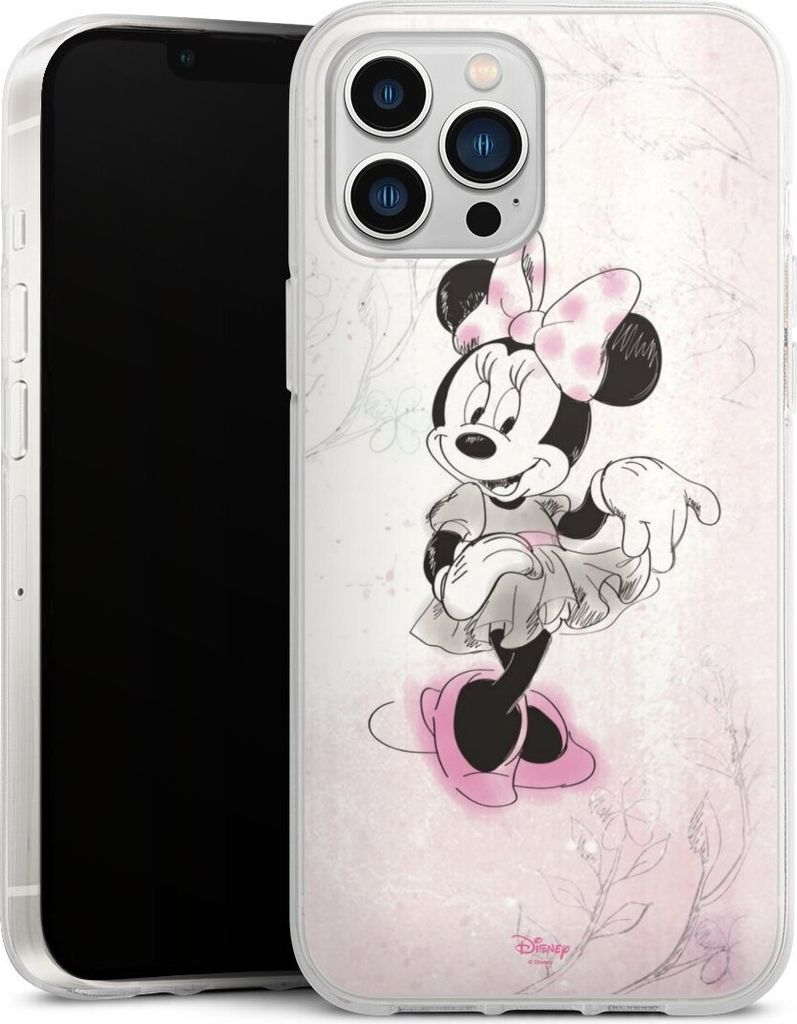 DeinDesign Handyhülle für Apple iPhone 13 Pro Max Silikon Hülle Case Smartphone Schutzhülle Disney Minnie Mouse Vintage