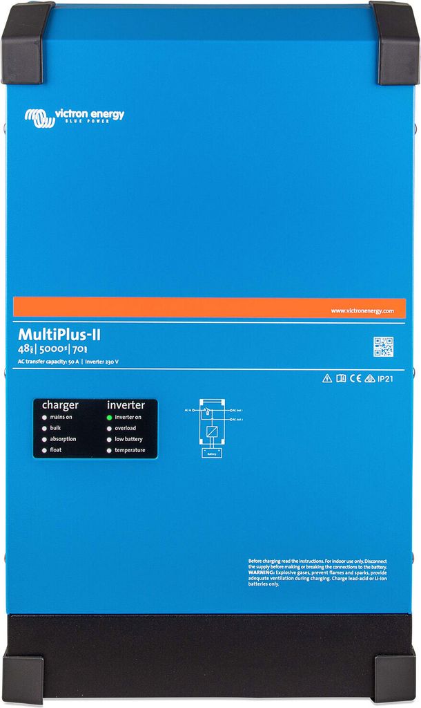 Victron Energy Multiplus-ii 48/5000/70-50 Ladegerät Durchsichtig Durchsichtig One Size