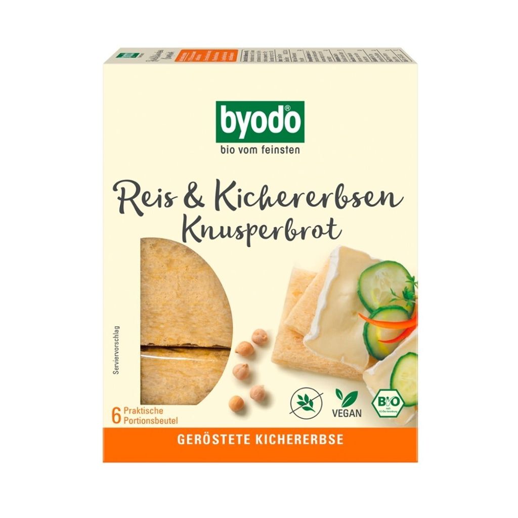 BYODO Reis & Kichererbsen Knusperbrot (120 g) Produktbild 