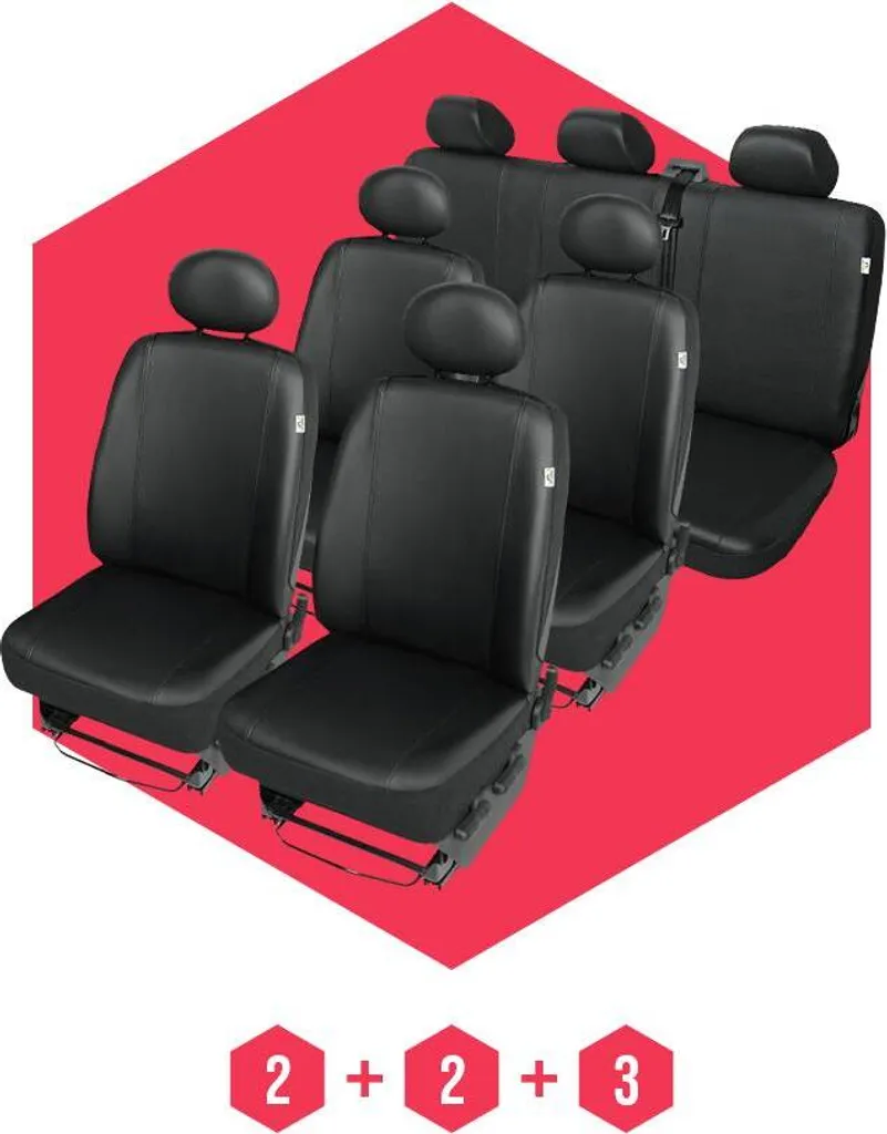 Set Coprisedili Auto VW T4 7 Posti: Protezione Totale Camper e Van - 1