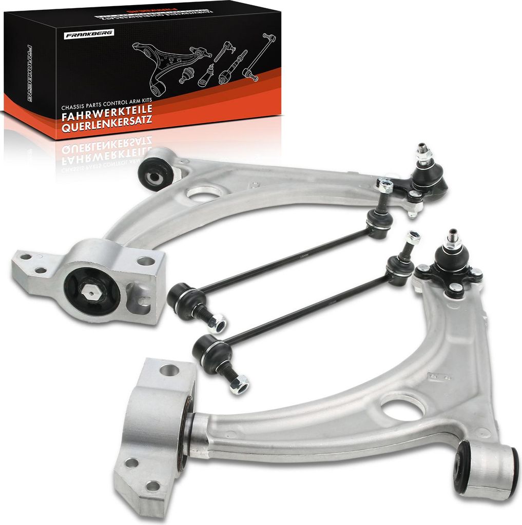 Frankberg 1x Querlenker Satz Vorderachse für VW CC Passat Alltrack Variant Sharan Tiguan Audi Q3 Seat Alhambra