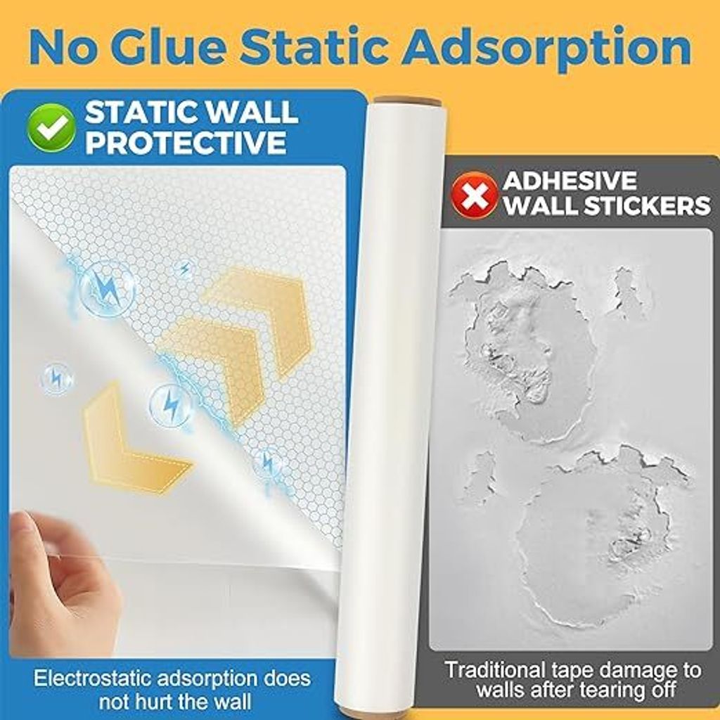 Mattes Elektrostatische Wandschutzfolie, Küchenrückwand Produktbild 2
