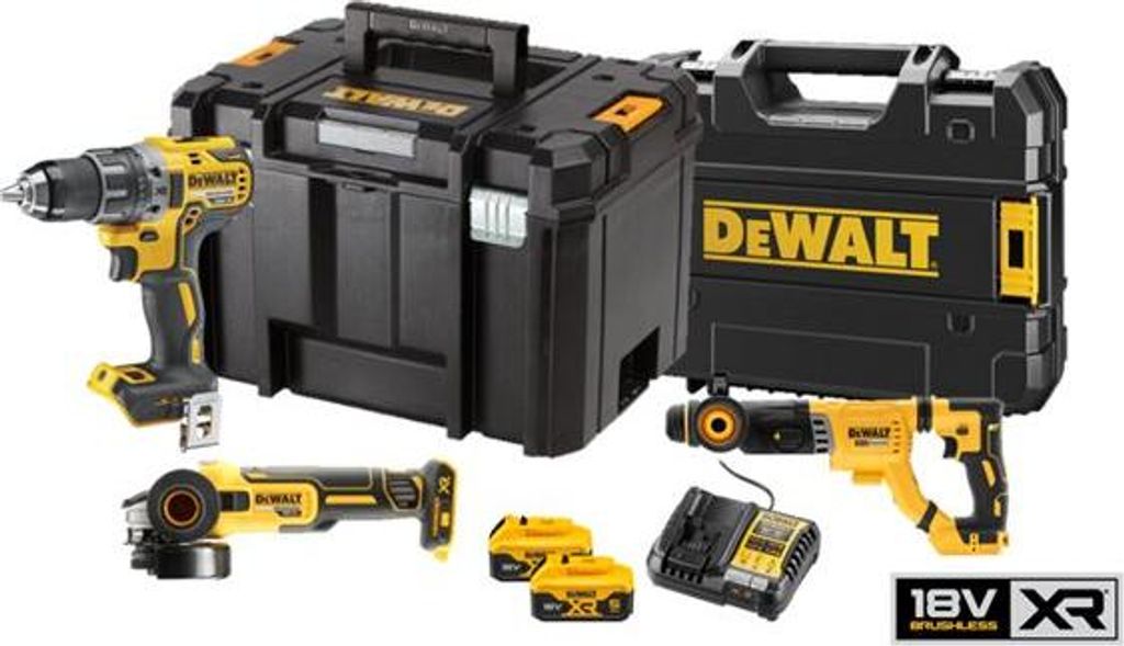 Kit di 3 utensili XR 18 V 5 AH Li-Ion brushless DEWALT - Immagine del prodotto 