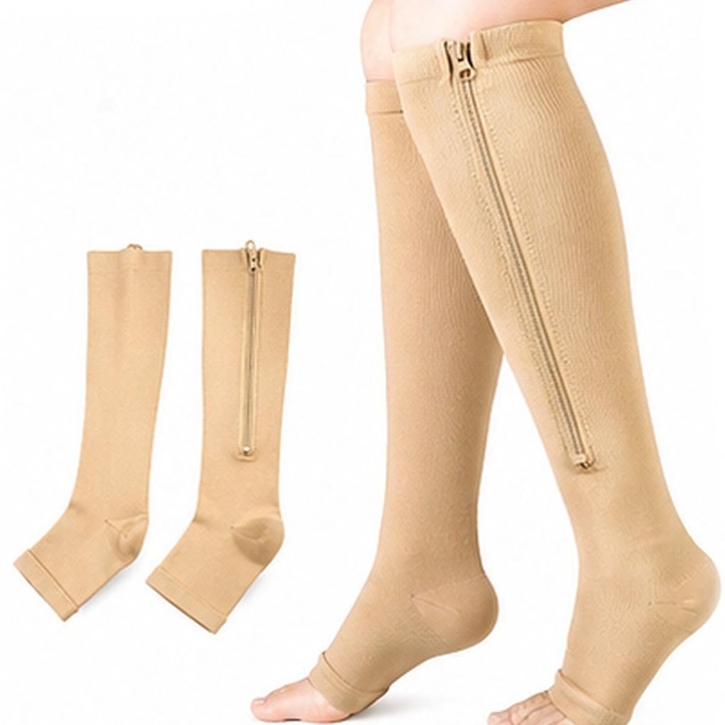 Calze a compressione con punta aperta in taglia L/XL, Immagine del prodotto 