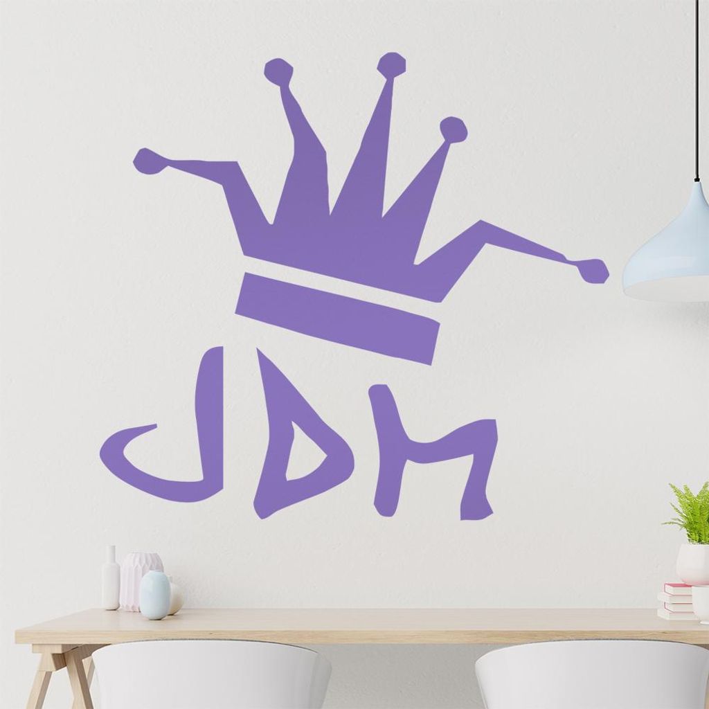 JDM King Wandtattoo in 6 Größen - Wandaufkleber Wall Sticker - Dekoration, Küche, Wohnzimmer, Schlafzimmer, Badezimmer