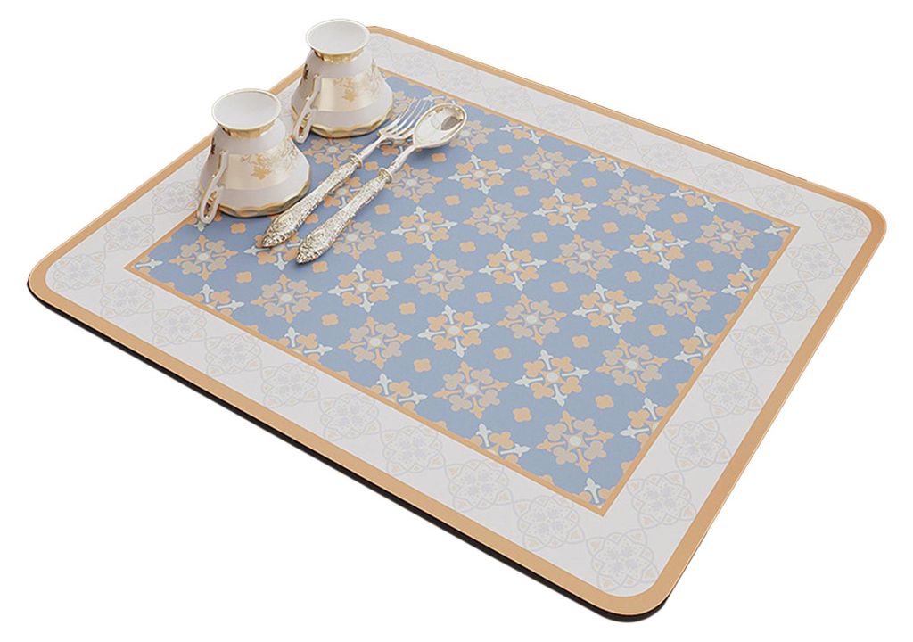 Platzset mit Retro-Print, schnell absorbierend, rutschfest, leicht zu reinigen, minimalistisches Design, auslaufsicherer Kaffeetassenuntersetzer