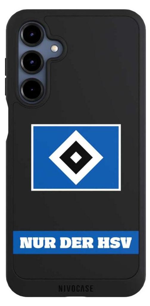 NIVOCASE Handyhülle für Samsung Galaxy A16 5G Hülle NIVOpure Case Schwarz HSV Hamburger SV Statement
