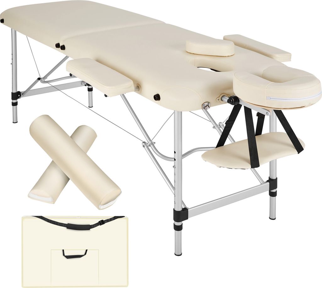 tectake 2 Zonen Massageliege-Set Breite 61 cm, Polsterung 4 cm 210 x 95 x 89 cm