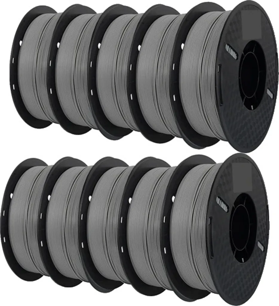 Filament 1.75mm HS-PLA Gris Haute Fluidité - 10kg Spécial Débit Rapide