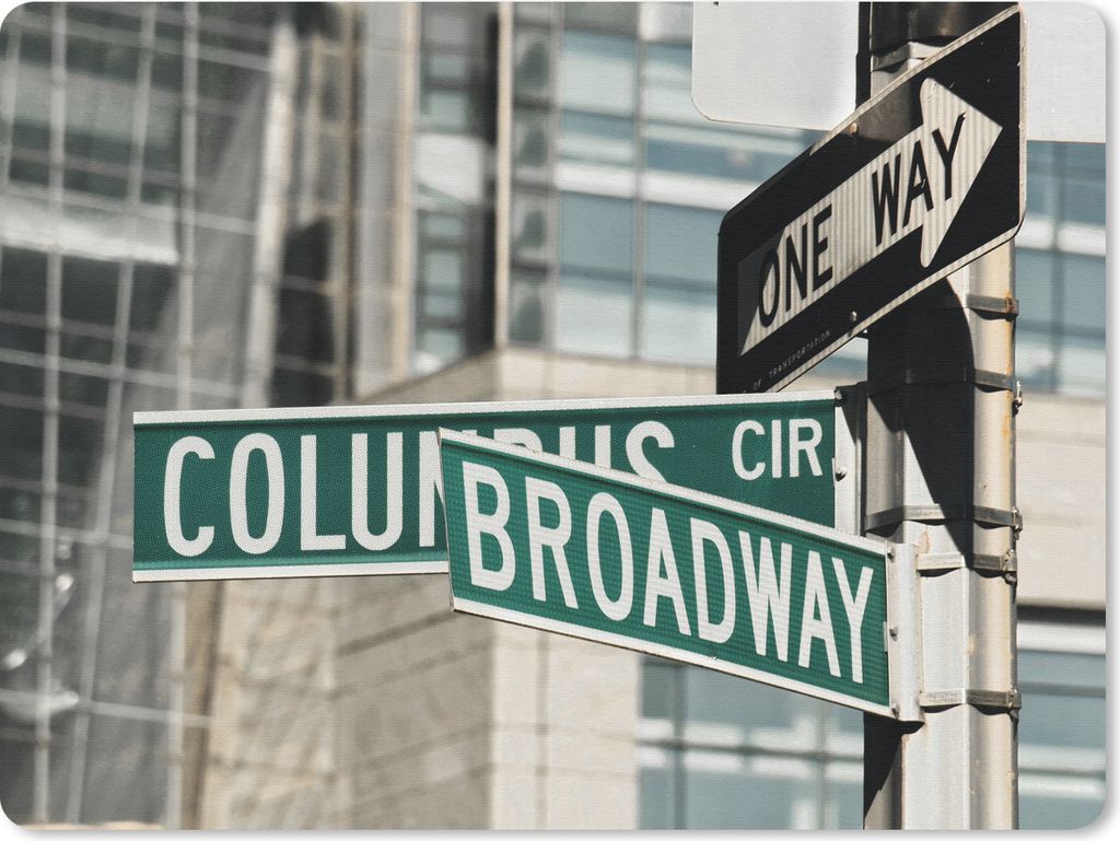 MuchoWow Mauspad Mousepad New York - Broadway - Verkehr 23x19 cm - Mousepads - Maus Mat - Pad - Mausunterlage - Schreibtischunterlage - Mauspad