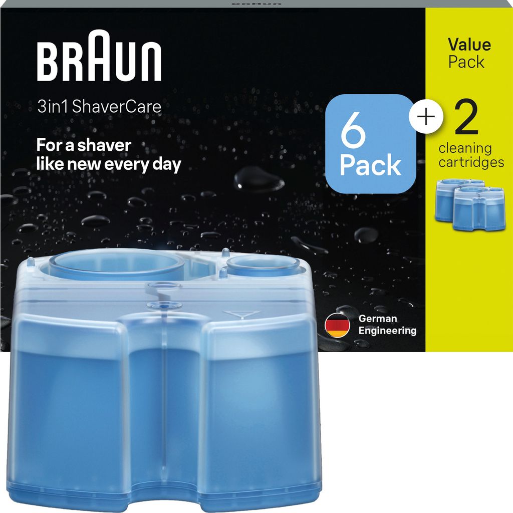 Wkłady Braun 6+2-pak do stacji czyszczącej golarki Zdjęcie produktu 6