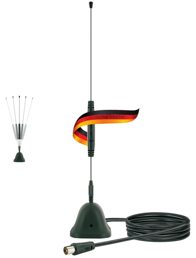 Schwaiger ANT04DTA 031, Schwarz, Mono, DVB-T, DAB, UHF, Produktbild 