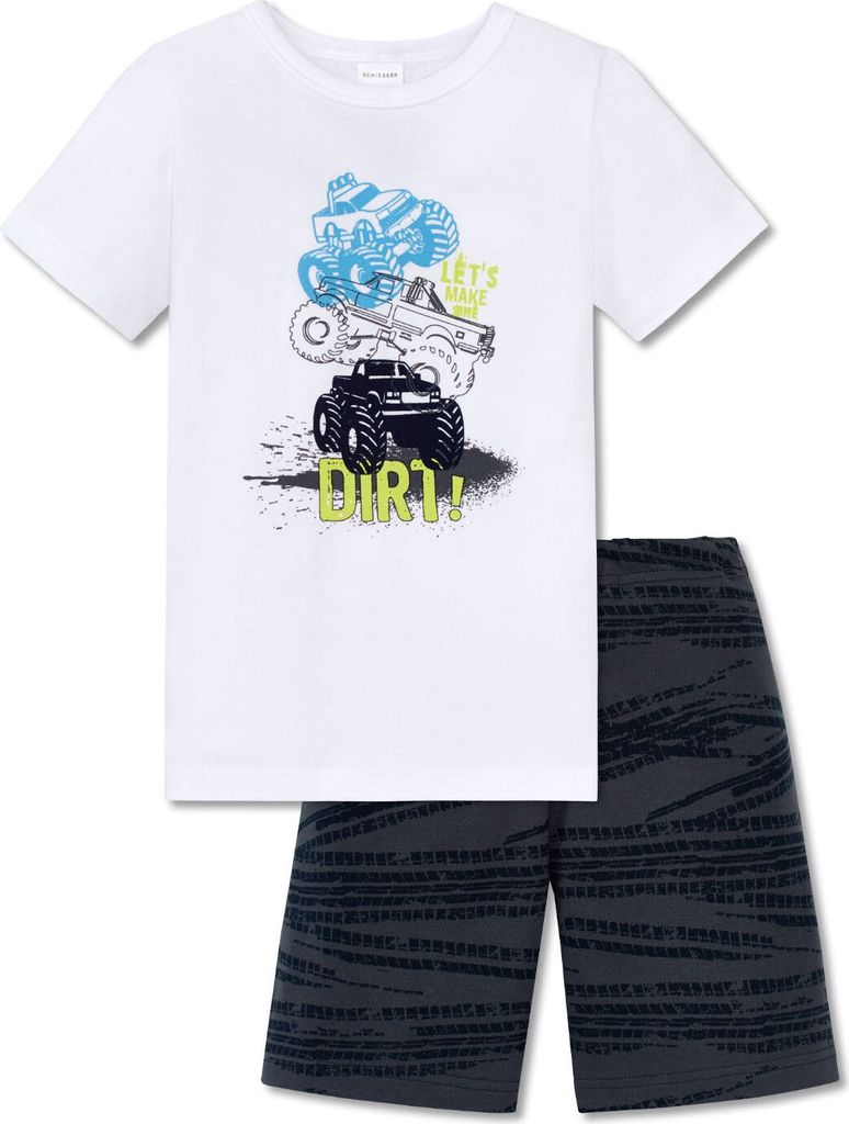 Schiesser 161300 - Jungen kurzer Schlafanzug / Shorty Größe 104