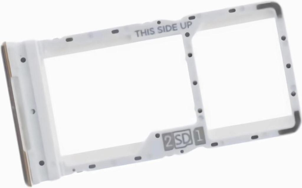 Simkartenhalter passend für Motorola Moto G82 (XT2225), Nano-SIM + micro-SD Slot Originalersatz, Lily Weiss