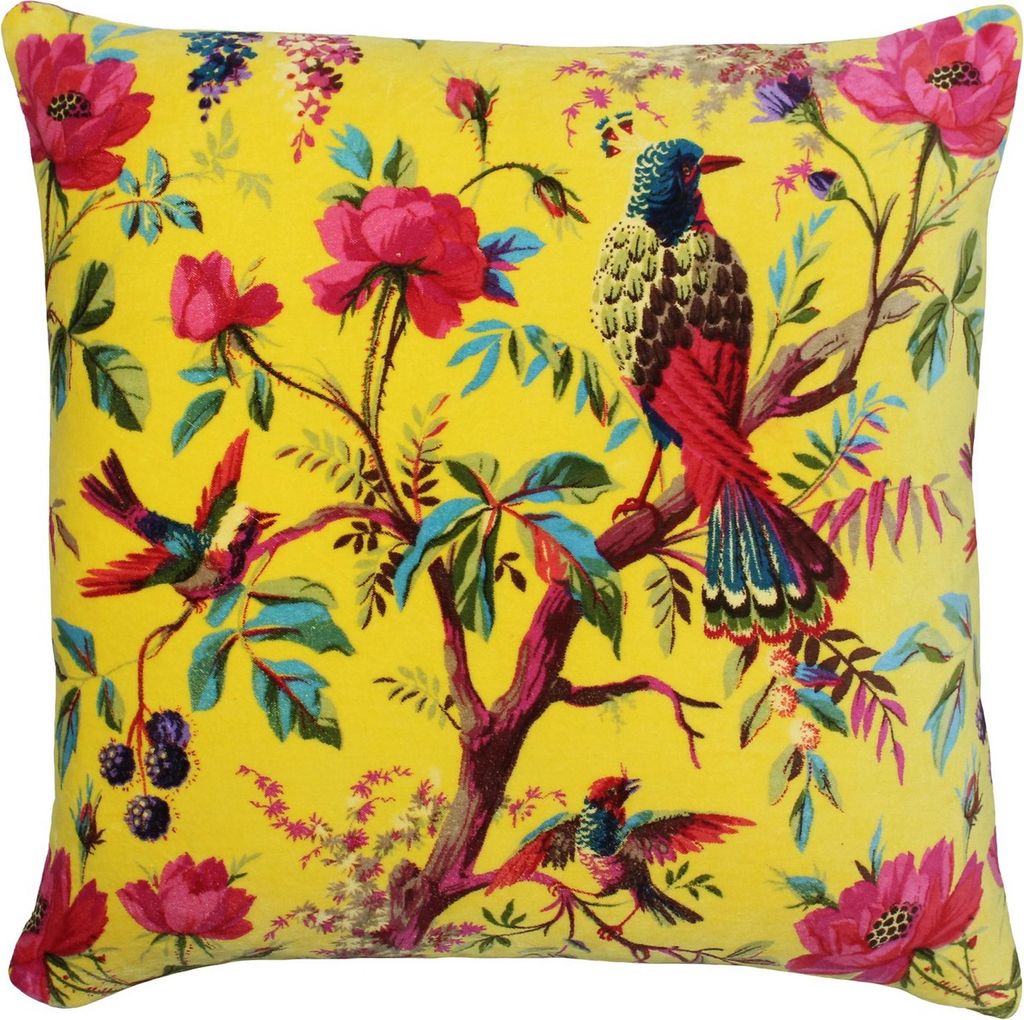 Riva Home Oiseau de paradis Motif floral carré Housse de Image du produit 