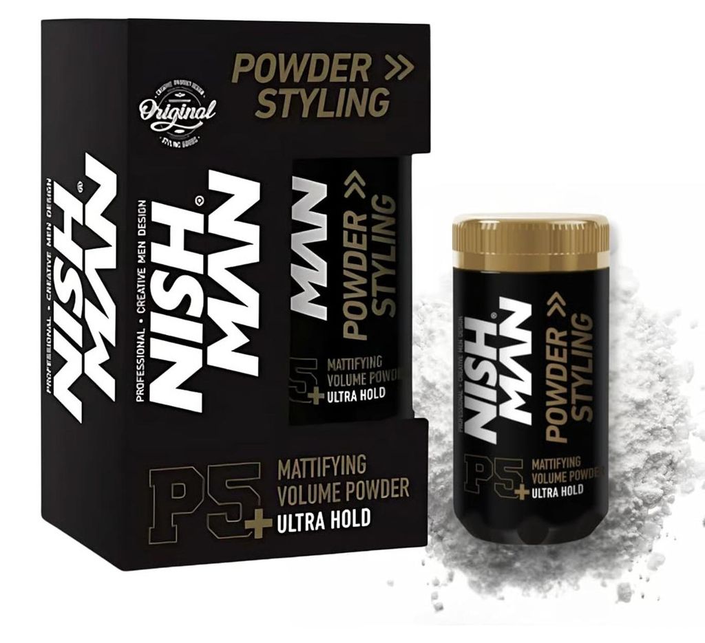 NISHMAN P5+ Fixačný prášok na objem, matujúci, s dlhodobou Obrázok produktu 