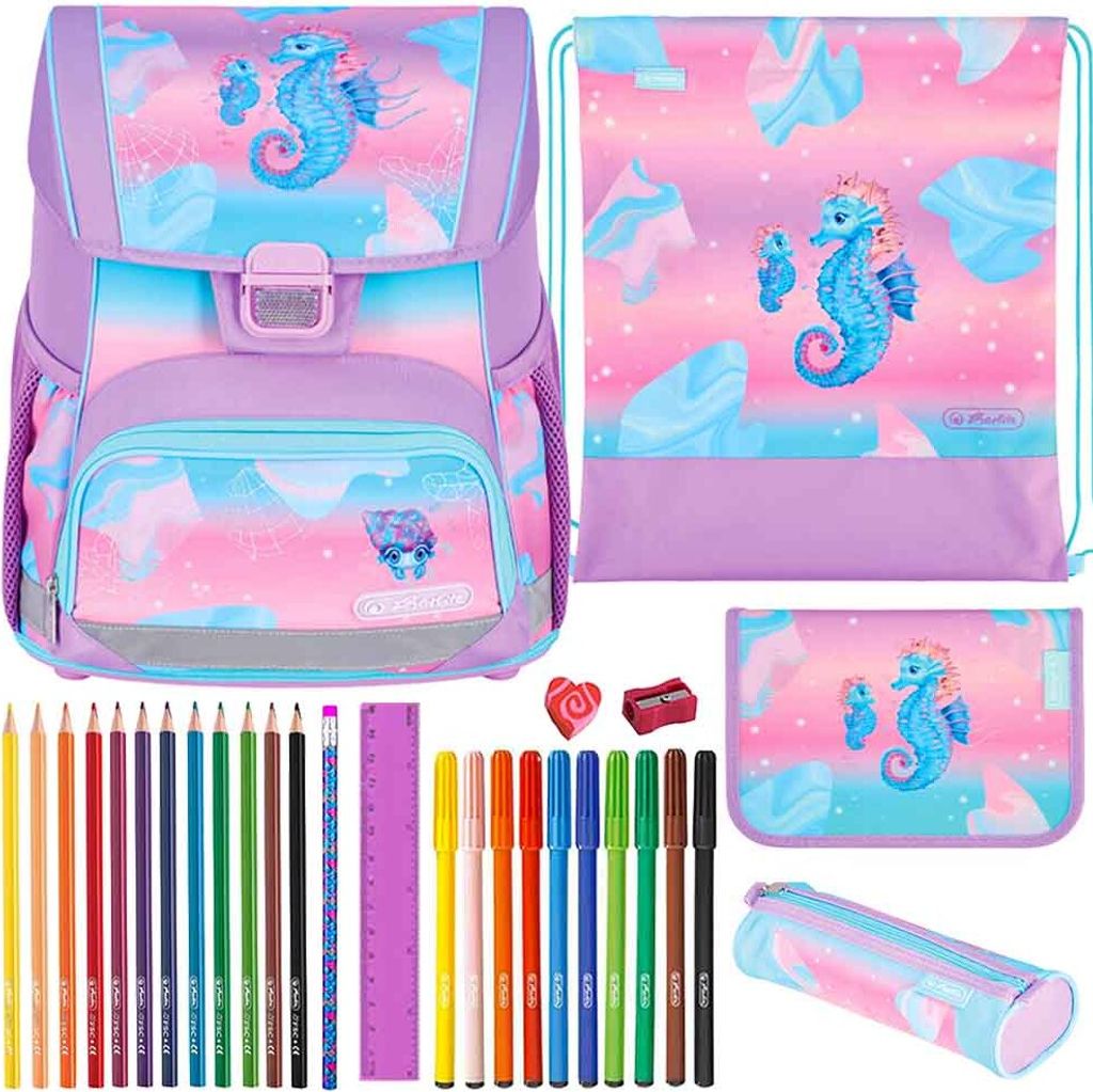 Herlitz Schulranzen Set Loop Plus Ocean Lights 10-teilig Produktbild 
