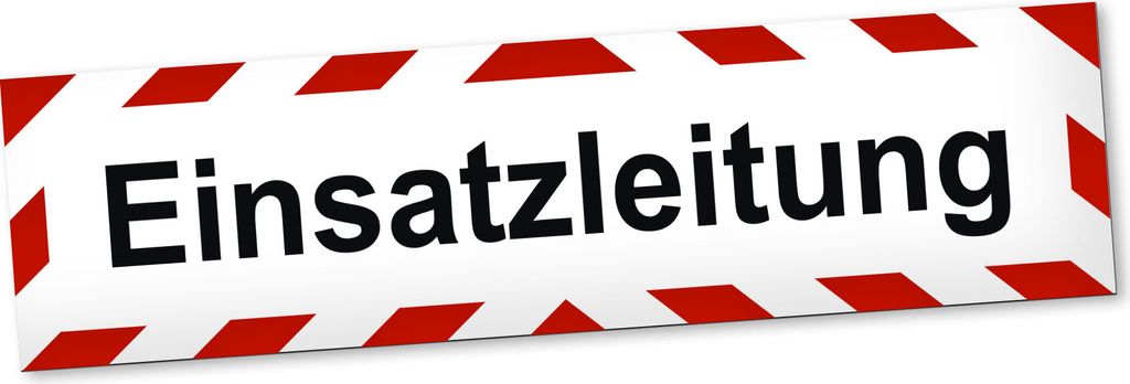 PantherPixel Einsatzleitung Magnetschild Auto Hinweis Einsatzleiter Magnetfolie Geschenkidee 60 x 16 cm REFLEKTIEREND
