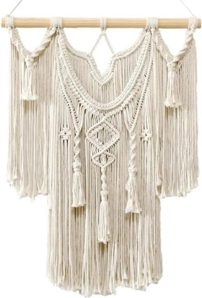 Déco Murale Macramé Flamenco Mystique WN25 pour Chambre ou Salon Chic