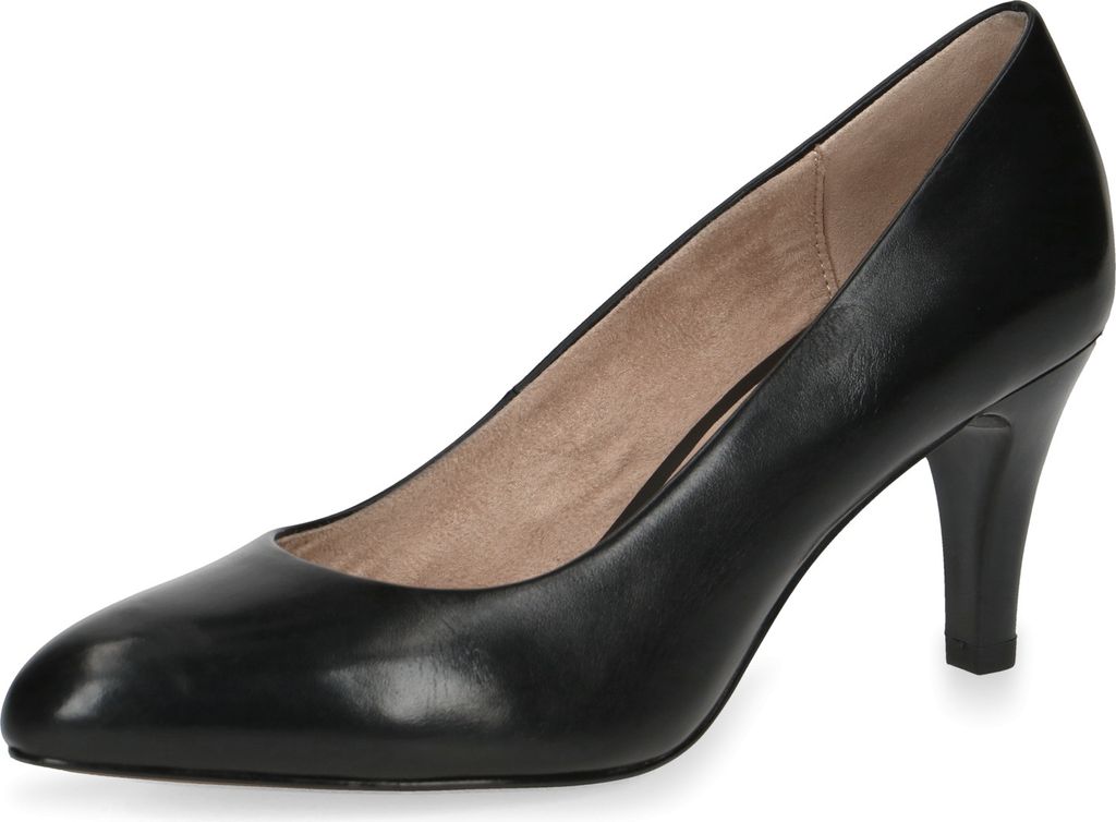 Caprice Pumps - Schwarz Leder Größe: 36 Normal
