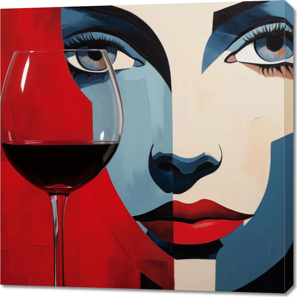 Tableau moderne pour habiller un mur vide Vigilance vivante 90x90cm
