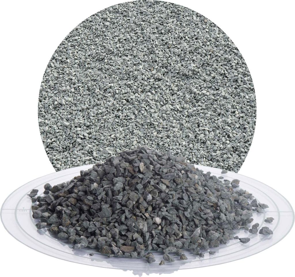 Schicker Mineral-Diabas Ziersplitt grau 25 kg-2-5mm