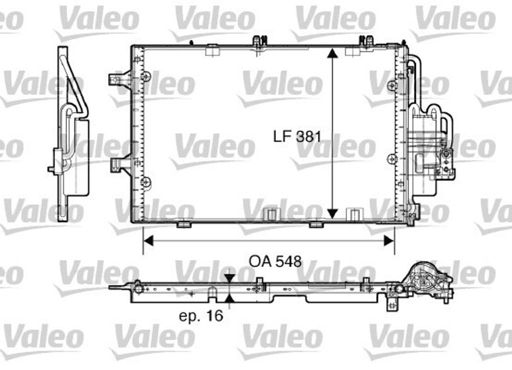 VALEO Kondensator, Klimaanlage 817609