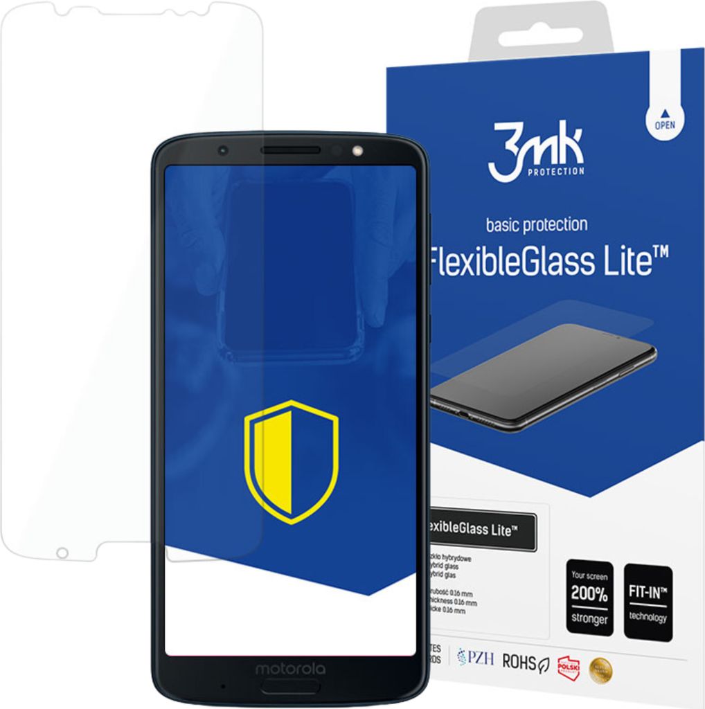 3mk Display Hybridglas FlexibleGlass Lite für Motorola Moto G6 Plus 0,16mm 6H