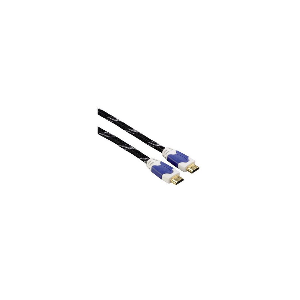 High Speed HDMI-Kabel Stecker-Stecker, Ethernet, Gewebe, vergoldet, 1