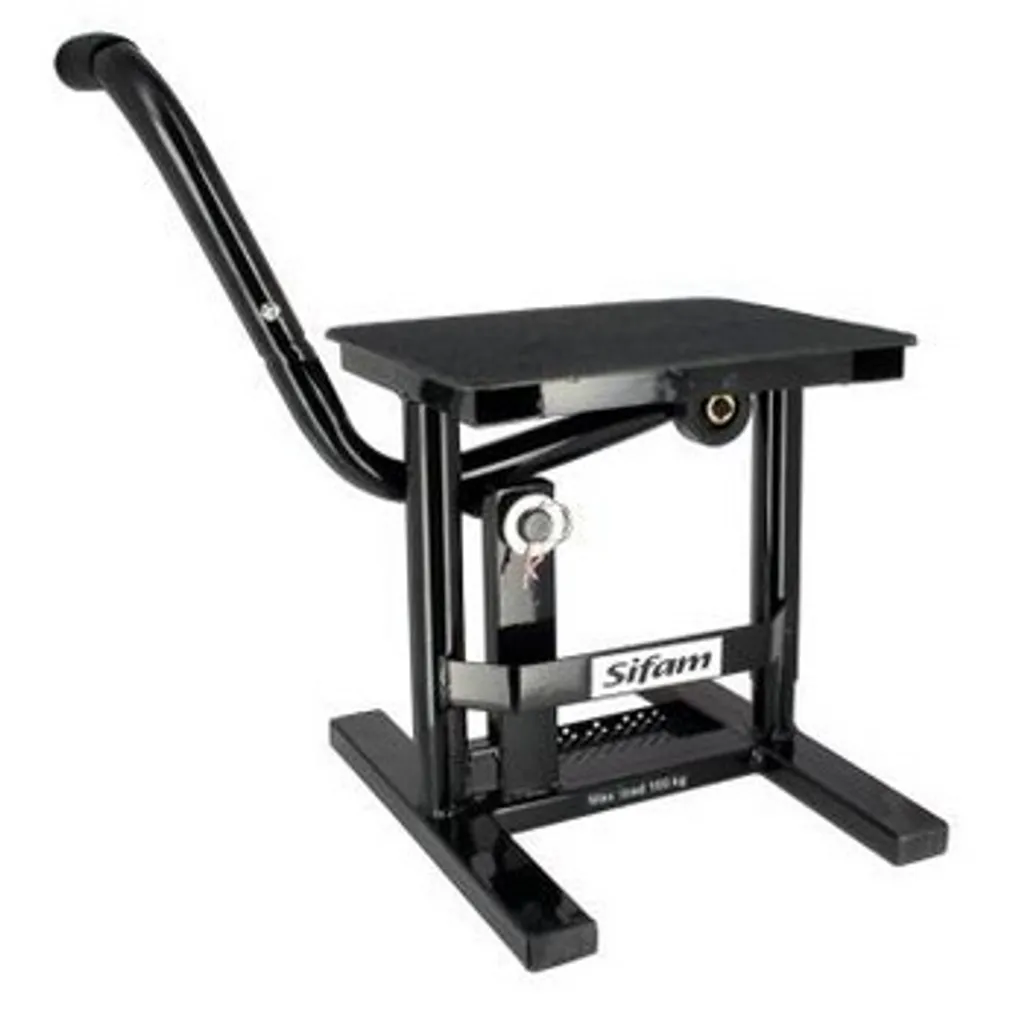 Support de montage moto cross robuste en acier noir charge max 160 kg