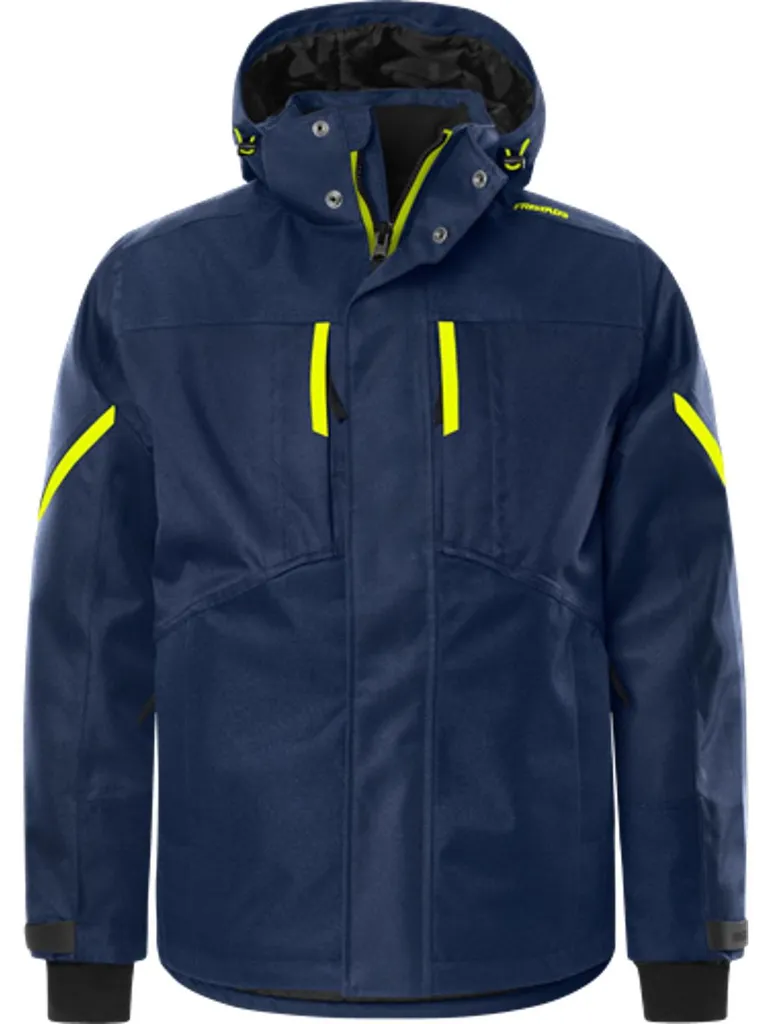 Veste d'hiver Airtech 4058 GTC Fristads Marine et Jaune Haute Visibilité