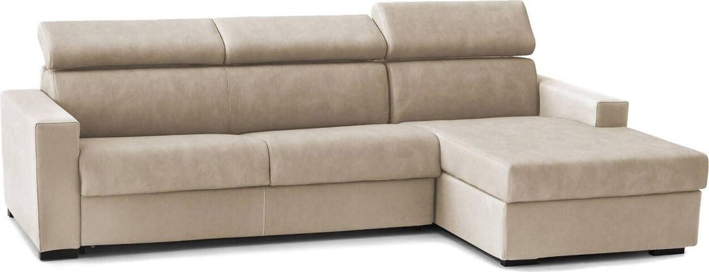 Festes Sofa Dioanno, Ecksofa, 100% Italy, Sofa im Wohnzimmer mit Chaiselongue, in gepolstertem Stoff - Rechte Containerhalbinsel, mit schmalen Arm...