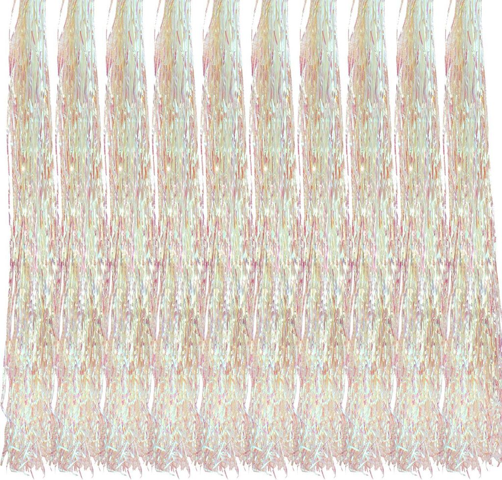 Oblique Unique 10x Lametta Weihnachten Fasching Karneval Produktbild 