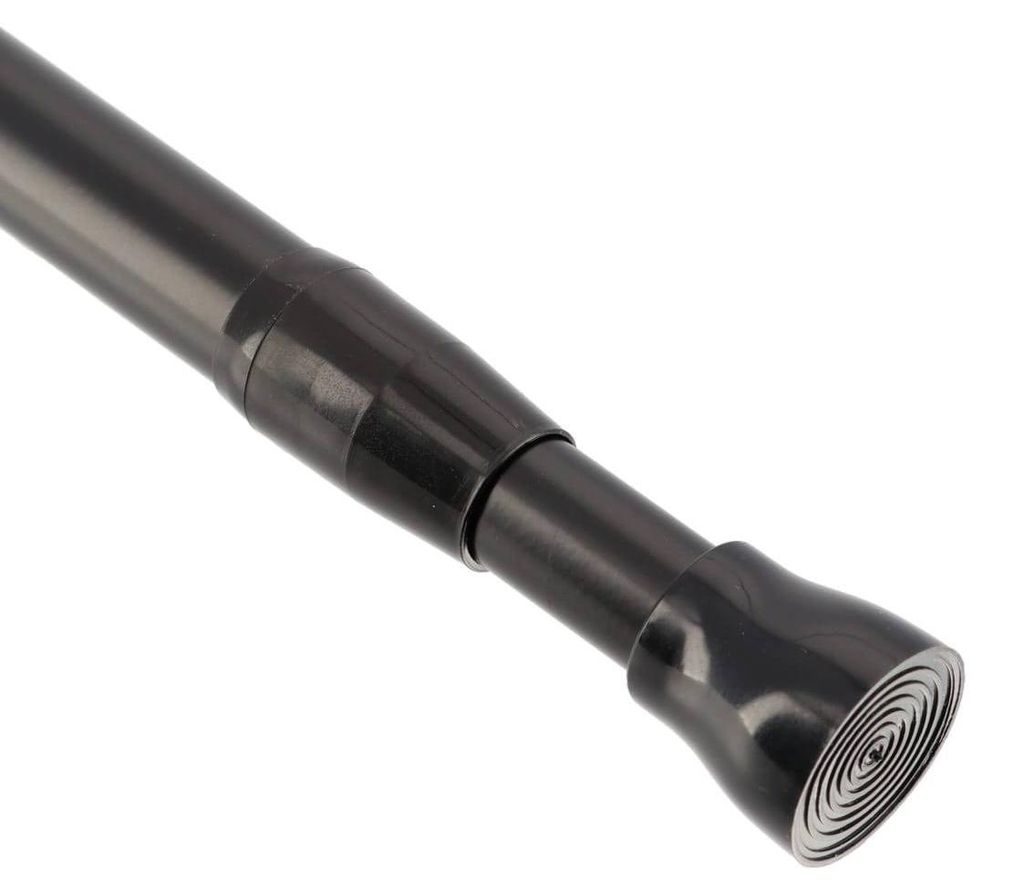Aluminium-duschstange 135-250 cm - mattschwarz - Tendance Produktbild 