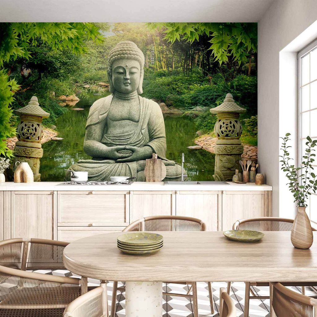 Vlies Fototapete - Buddha's garden 350x256 cm Orient 10110903-12