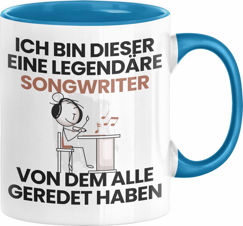 Songwriter Geschenk Tasse Lustige Geschenkidee Geburtstag für Songwriter Ich Bin Dieser Legendäre Songwriter Von Dem Alle Geredet Haben Kaffee-Be...