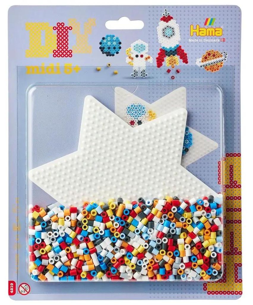 Hama Bügelperlen midi Weltraum 1100 Stück Blister