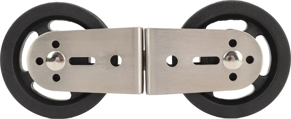 Enrouleur de câble pour fitness en inox bloc rotatif silencieux 2 voies