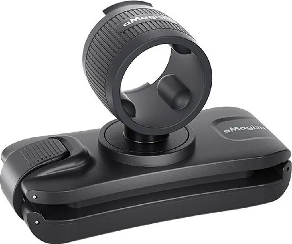 Support Selfie Stick en ABS et Silicone Antidérapant pour Insta360 Noir - 2