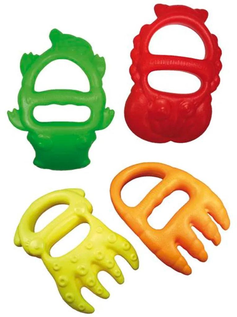 Pince à Sable pour Enfant Happy Kidz - Lot de 4 Jouets de Plage Robustes