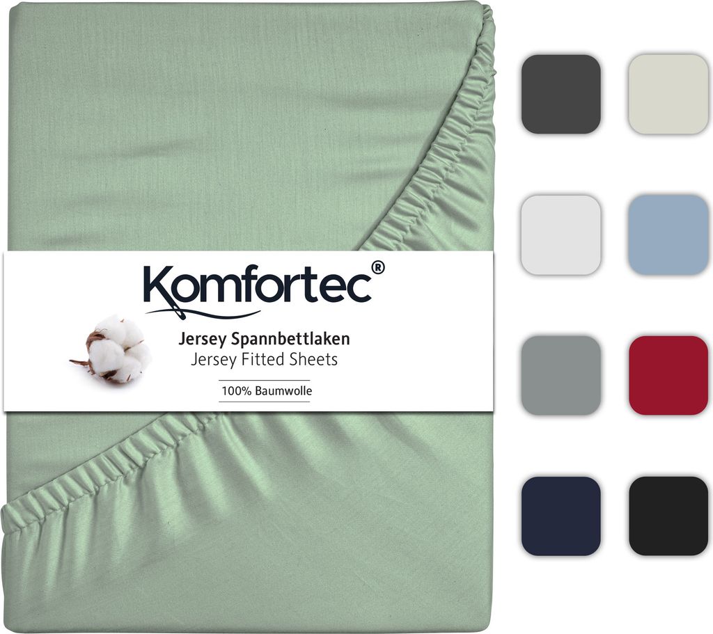 Komfortec Jersey Spannbettlaken 180x200 cm, Kaufland.de