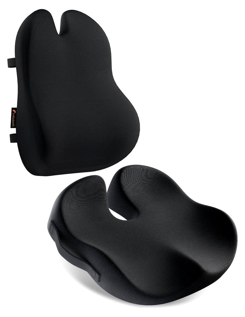 Orthopädisches und ergonomisches Sitzkissen für Bürostühle aus Memory-Schaum