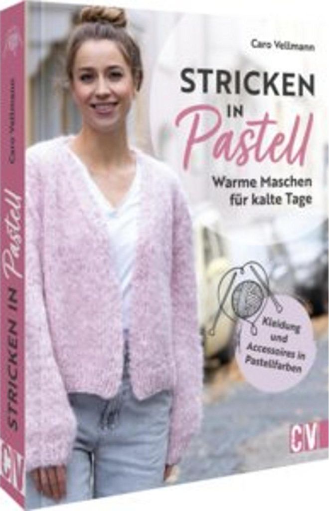 Strickbuch Pastellfarben: Einfache Anleitungen für Kleidung Produktbild 