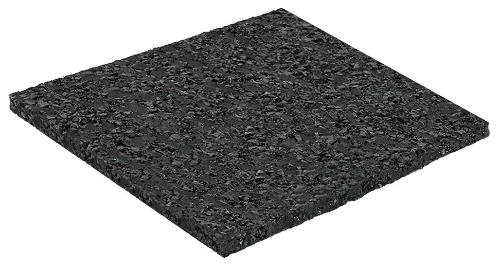 Patiopad Granulés de Caoutchouc Noir 9 x 9 x 0,3 cm pour lambourdes