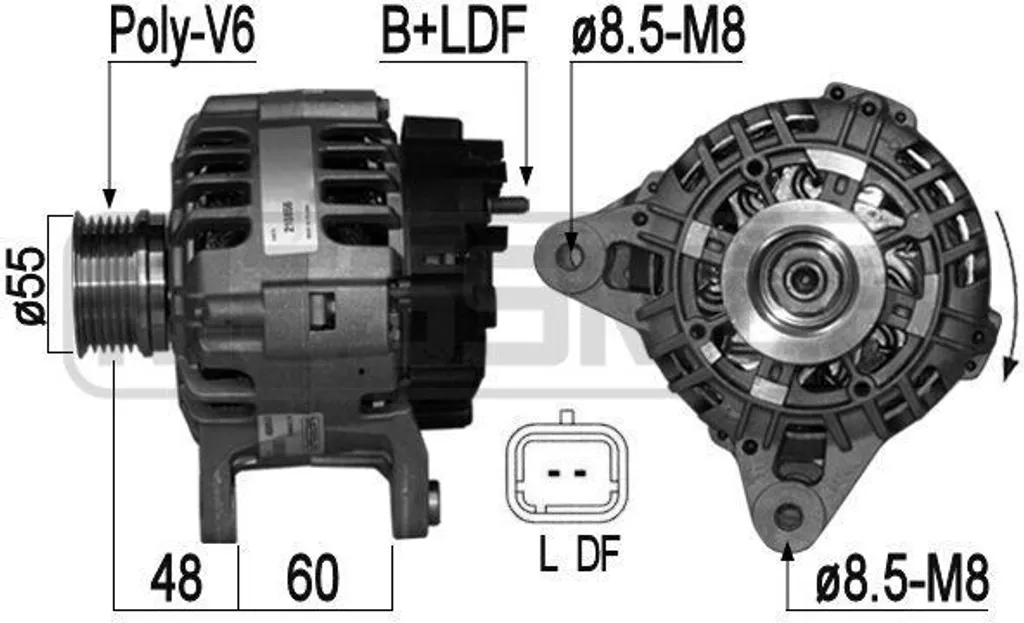 Alternateur de voiture pour Dacia Lodgy et Sandero OE 23 10 057 80R