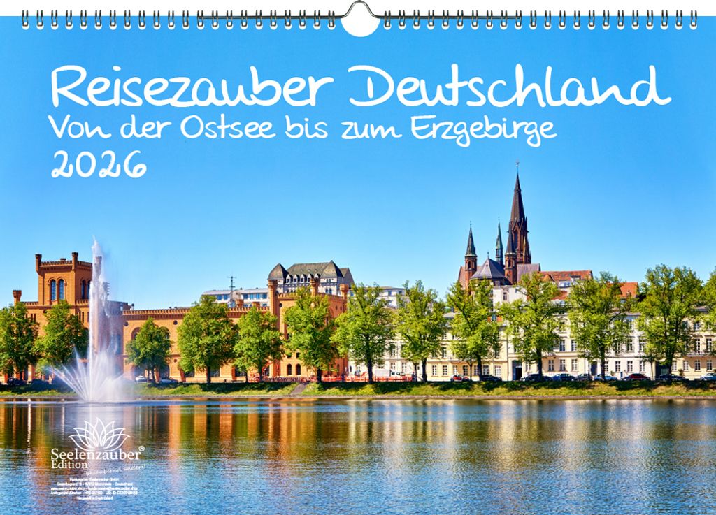 Reisezauber Deutschland Von der Ostsee bis zum Erzgebirge DIN A3 Kalender für 2026 Urlaub Strand Dresden Leipzig Zittau Berlin - Seelenzauber