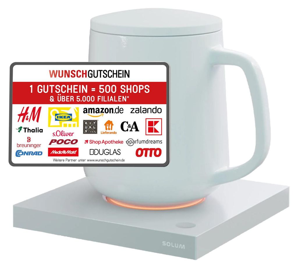 Solum Smart Warmer Tassenwärmer Getränkewärmer inkl 20 € Produktbild 