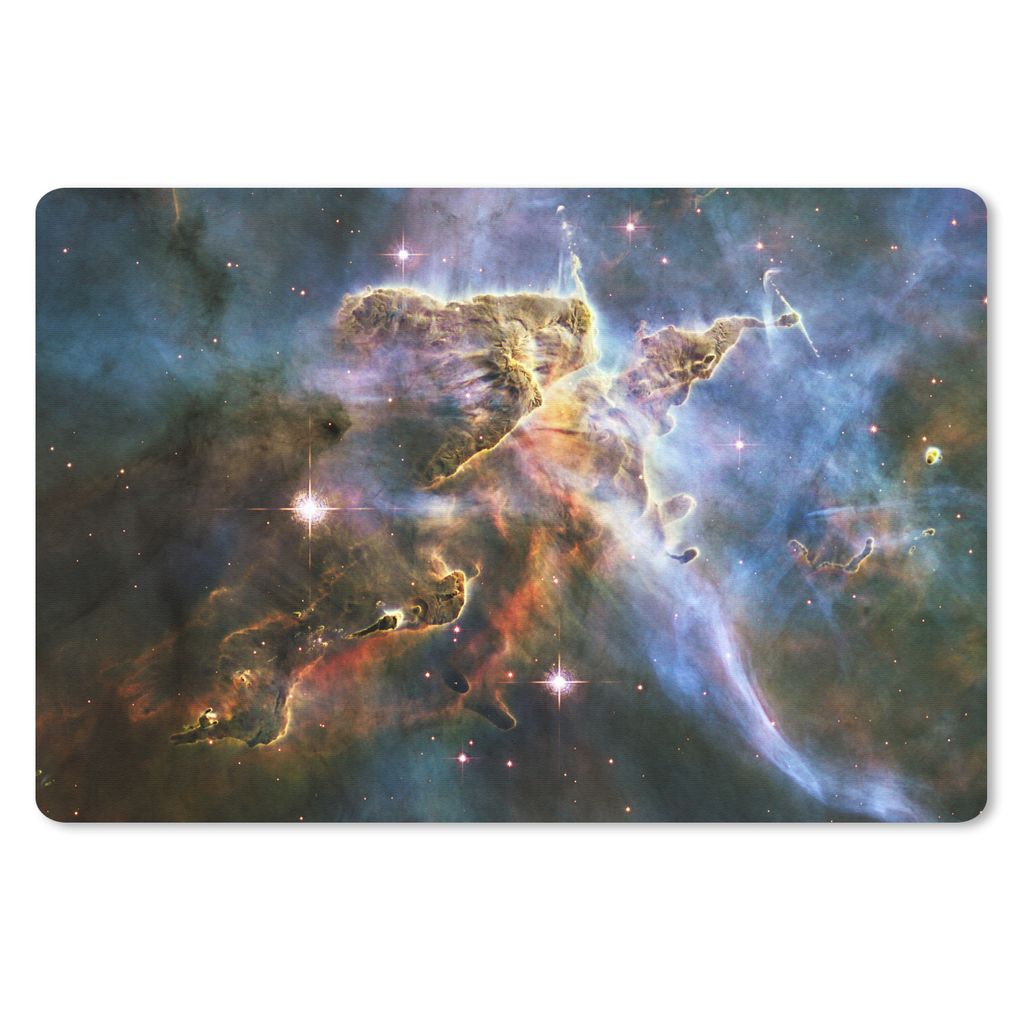 MuchoWow Mauspad Mousepad Galaxie - Sterne - Licht 27x18 cm - Mousepads - Maus Mat - Pad - Mausunterlage - Büroartikel - Desk Matten